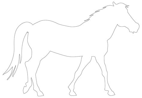 Horse Template Printable